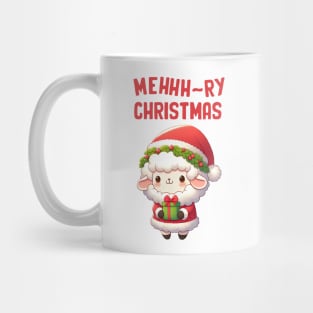 Mehhh Ry Christmas Cute Sheep Mug